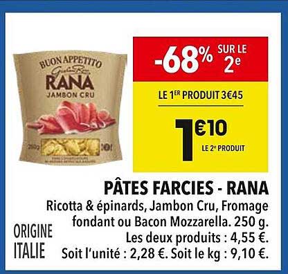 PÂTES FARCIES - RANA
