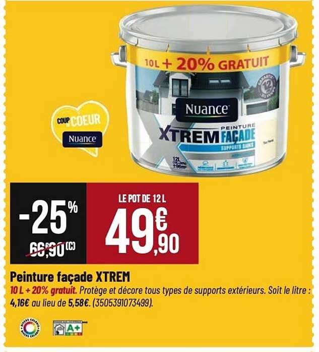 Peinture façade XTREM
