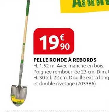 PELLE RONDE À REBORDS