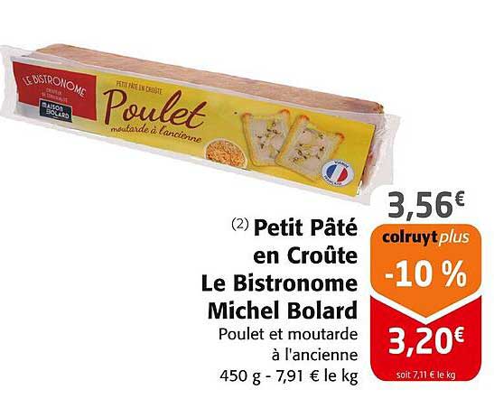 Petit Pâté en Croûte Le Bistronome Michel Bolard