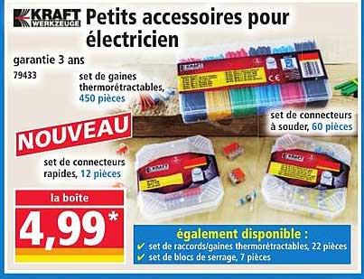 Petits accessoires pour électricien