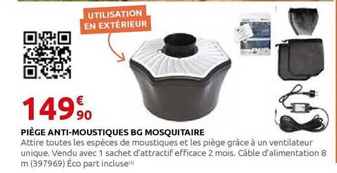PIÈGE ANTI-MOUSTIQUES BG MOQUITAIRE