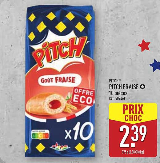 PITCH FRAISE 10 pièces