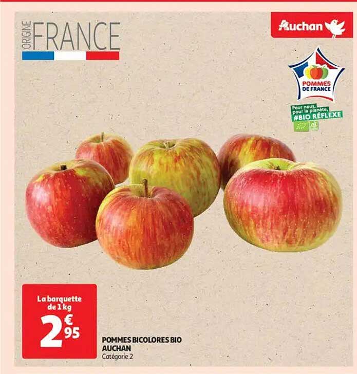 Pommes Bicolores Bio Auchan