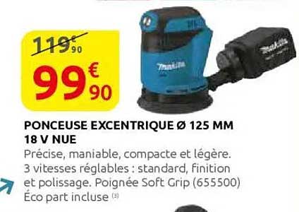 Ponceuse excentrique Ø 125 mm 18 V NUE