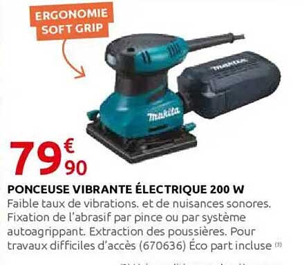 PONCEUSE VIBRANTE ÉLECTRIQUE 200 W