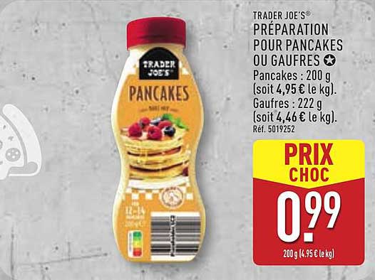 PRÉPARATION POUR PANCAKES OU GAUFRES