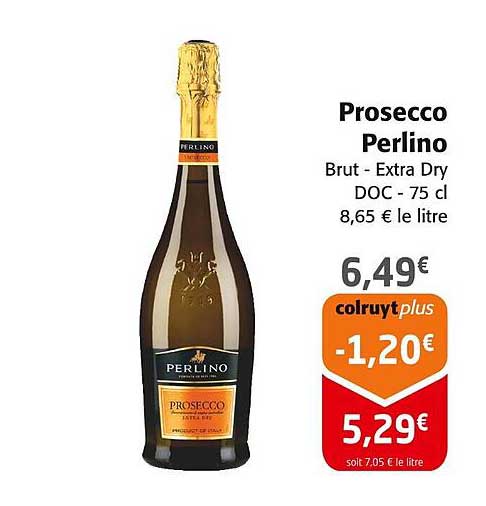 Prosecco Perlino Brut - Extra Dry DOC - 75 cl