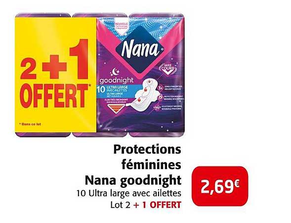 Protections féminines Nana goodnight