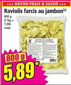 Raviolis farcis au jambon(c)