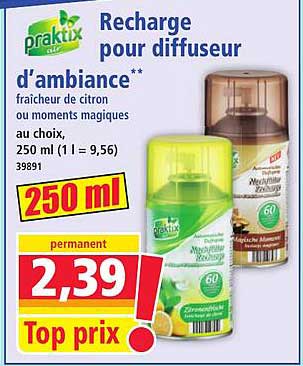 Recharge pour diffuseur d’ambiance