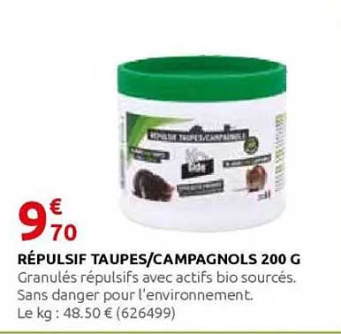 RÉPULSIF TAUPES/CAMPGANOLS 200 G