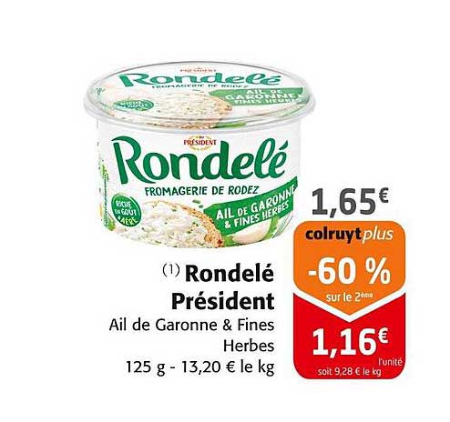 Rondelé Président Ail de Garonne & Fines Herbes