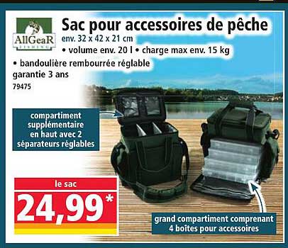 Sac pour accessoires de pêche