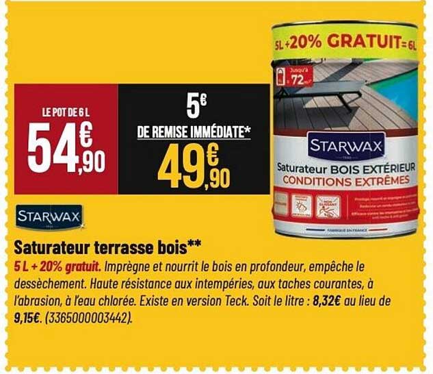 Saturateur terrasse bois**