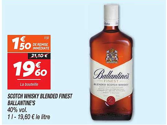 SCOTCH WHISKY BLENDED FINEST BALLANTINE'S