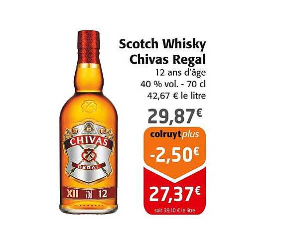 Scotch Whisky Chivas Regal 12 ans d'âge