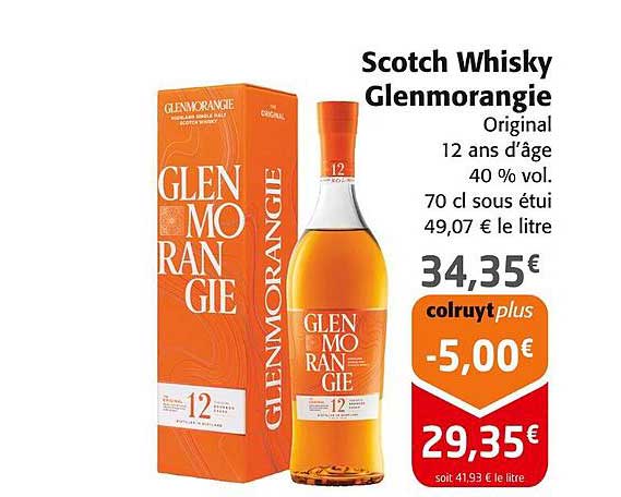 Scotch Whisky Glenmorangie Original 12 ans d’âge
