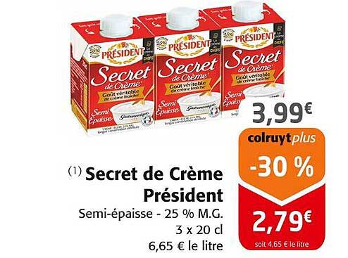Secret de Crème Président