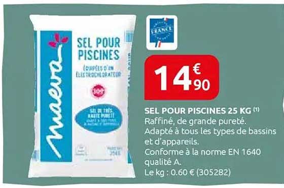 SEL POUR PISCINES 25 KG