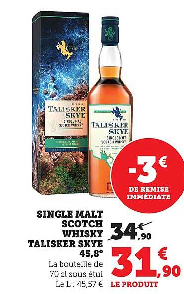 SINGLE MALT SCOTCH WHISKY TALISKER SKYE