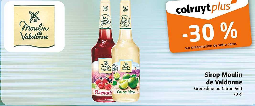 Sirop Moulin de Valdonne -30 %
