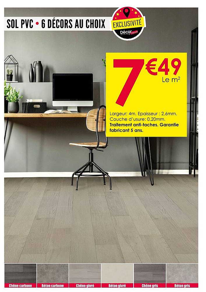 SOL PVC - 6 DÉCORS AU CHOIX
