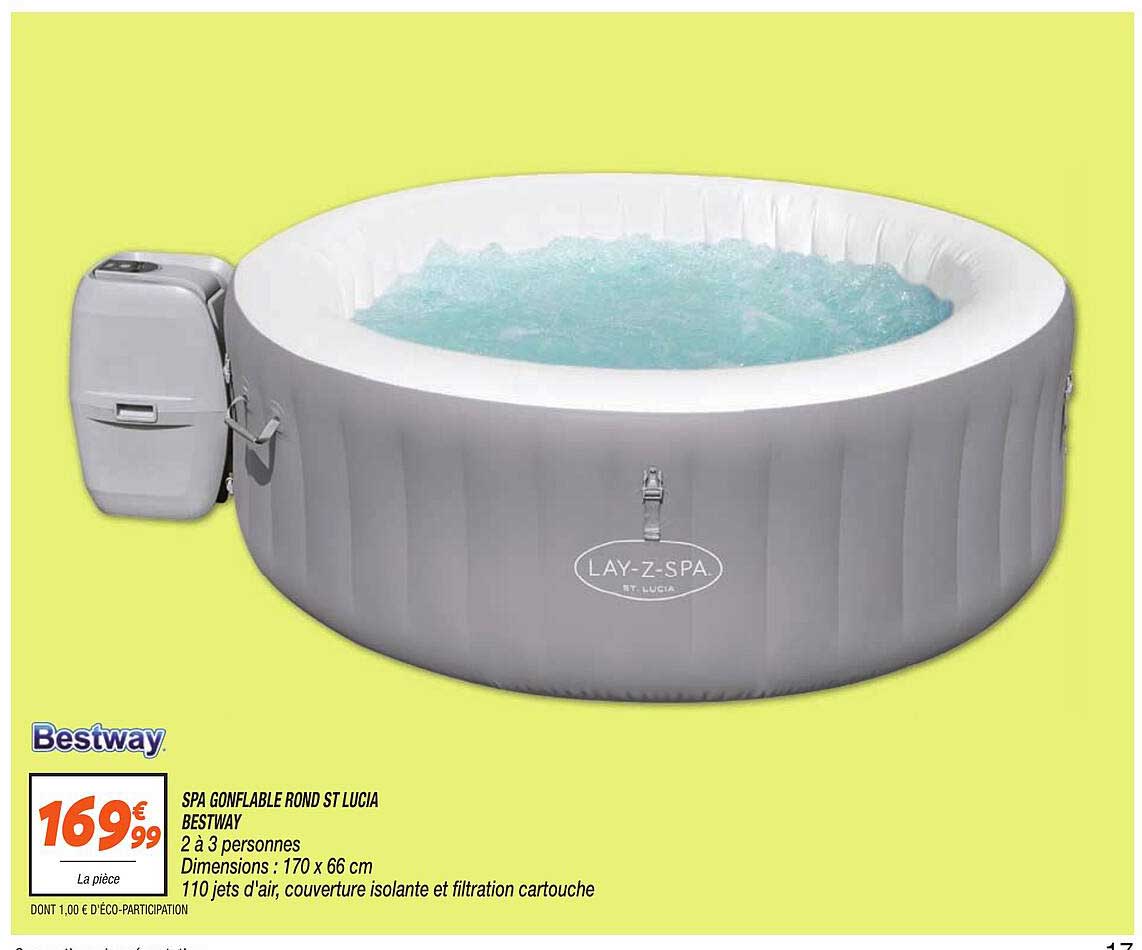 SPA GONFLABLE ROND ST LUCIA