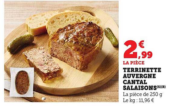TERRINETTE AUVERGNE CANTAL SALAISONS