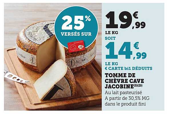 TOMME DE CHÈVRE CAVE JACOBINE