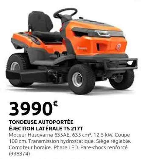 TONDEUSE AUTOPORTÉE ÉJECTION LATÉRALE TS 217T