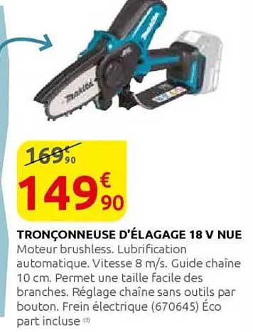 TRONÇONNEUSE D'ÉLAGAGE 18 V NUE