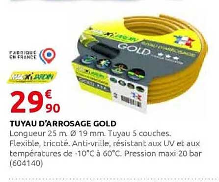 TUYAU D'ARROSAGE GOLD