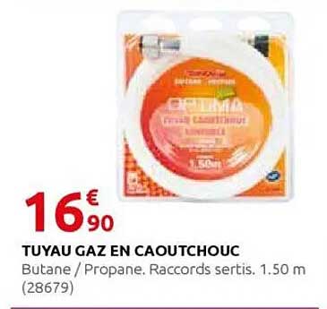 TUYAU GAZ EN CAOUTCHOUC