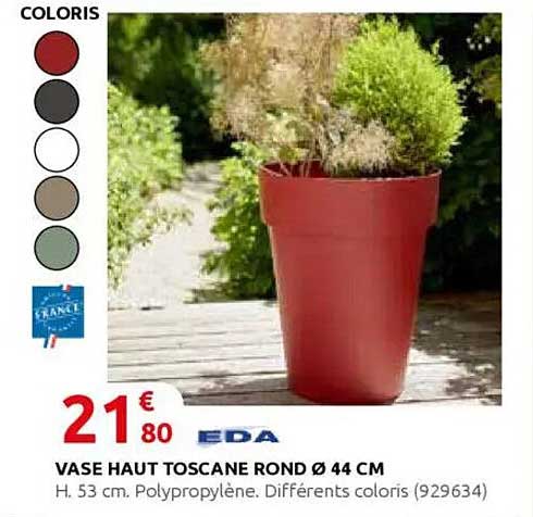 VASE HAUT TOSCANE ROND Ø 44 CM