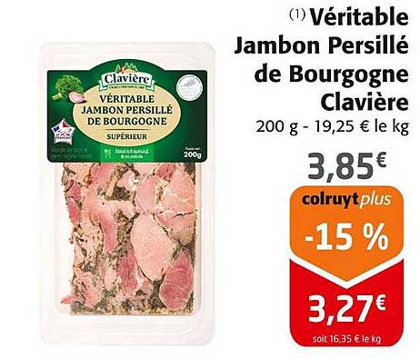 Véritable Jambon Persillé de Bourgogne Clavière