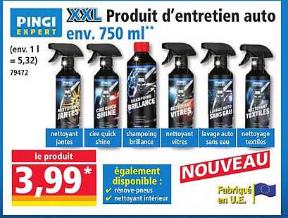 XXL Produit d’entretien auto