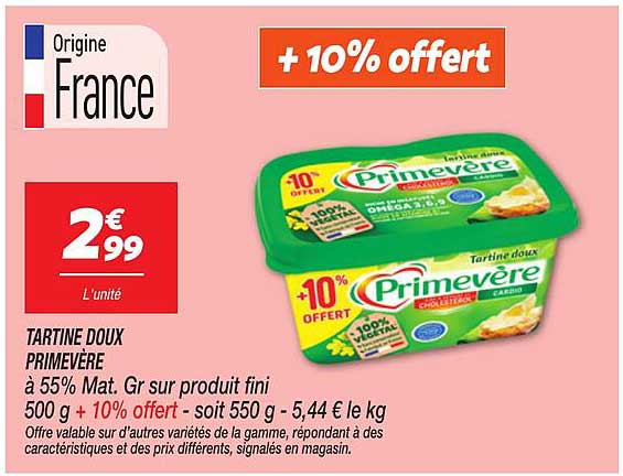+ 10% offert