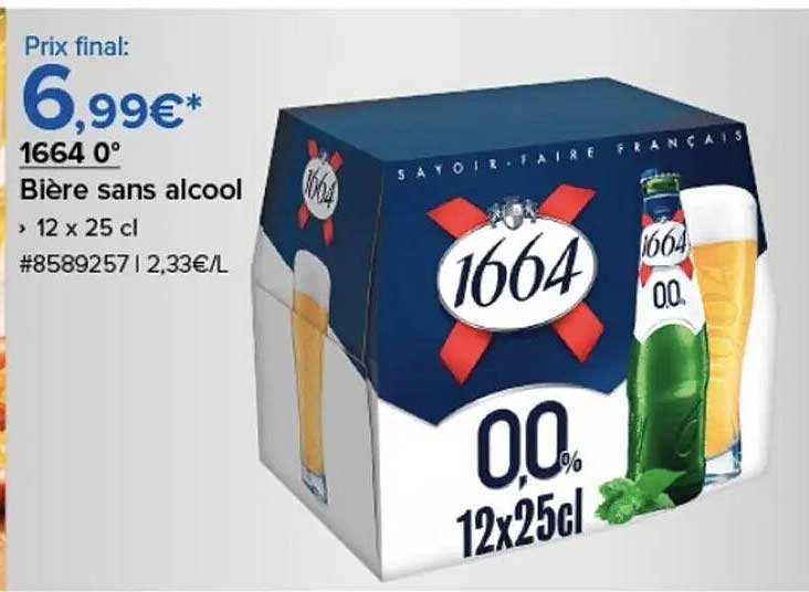 1664 0° Bière sans alcool