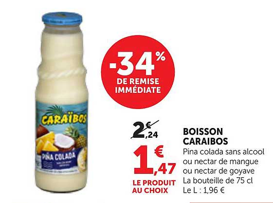 -34% DE REMISE IMMÉDIATE