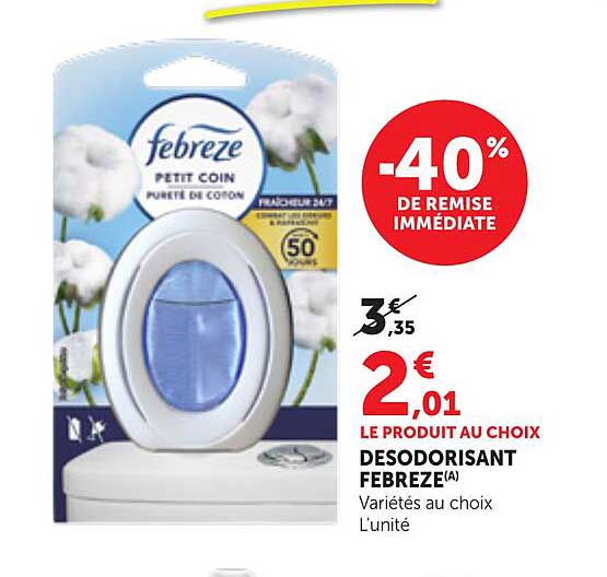 -40% DE REMISE IMMÉDIATE