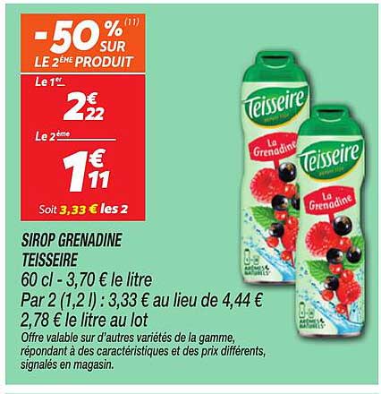 -50% (11) SUR LE 2ÈME PRODUIT
