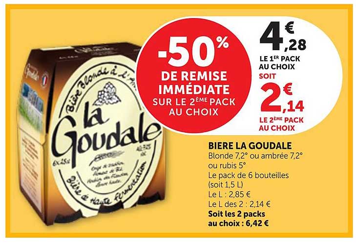-50% DE REMISE IMMEDIATE SUR LE 2ÈME PACK AU CHOIX