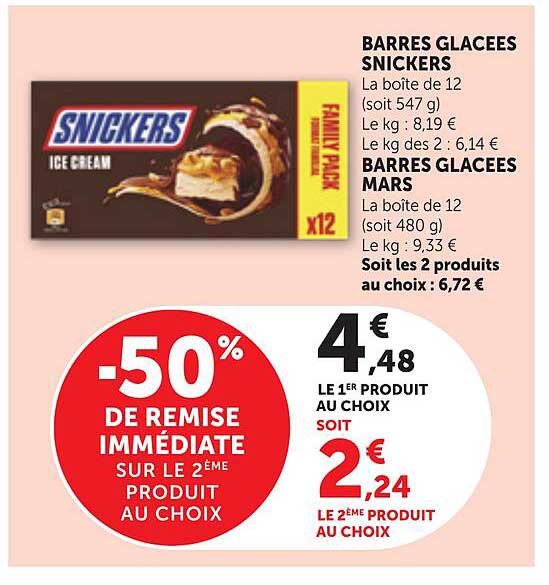 -50% DE REMISE IMMÉDIATE SUR LE 2ÈME PRODUIT AU CHOIX
