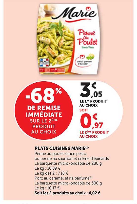 -68% DE REMISE IMMÉDIATE SUR LE 2ÈME PRODUIT AU CHOIX