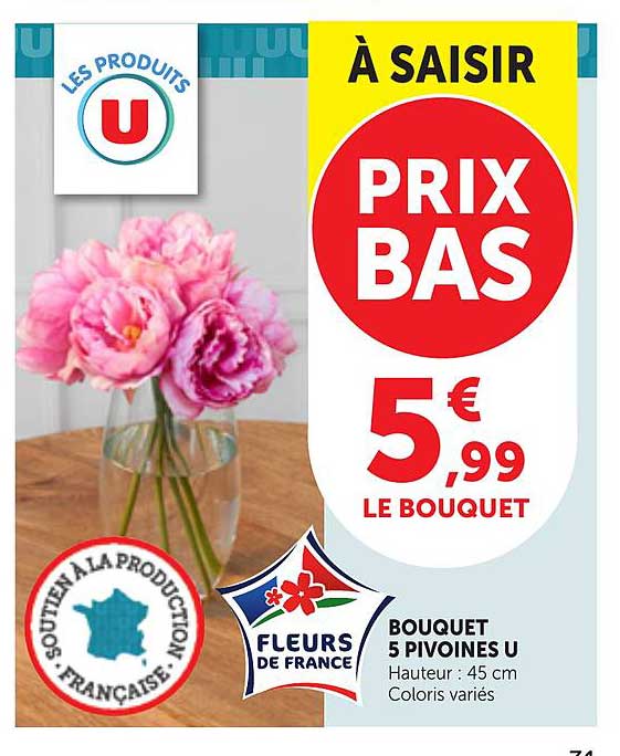 À SAISIR PRIX BAS 5€99 LE BOUQUET