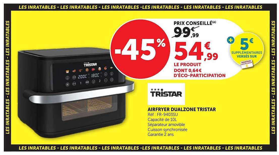 AIRFRYER DUALZONE TRISTAR