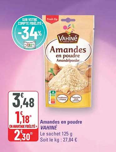Amandes en poudre VAHINÉ