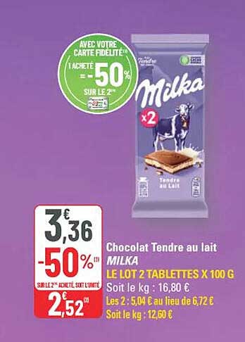 AVEC VOTRE CARTE FIDÉLITÉ* J’ACHÈTE LE 2E -50% SUR LE 2E*