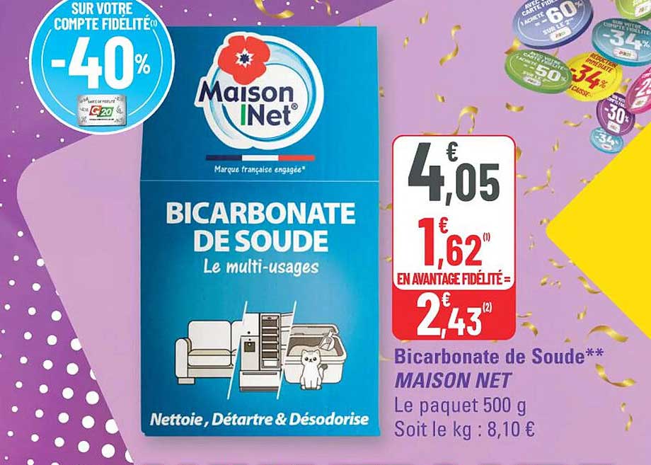 Bicarbonate de Soude Maison Net